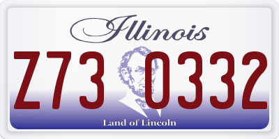 IL license plate Z730332