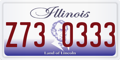 IL license plate Z730333