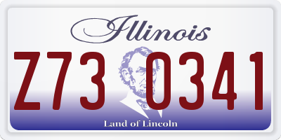 IL license plate Z730341