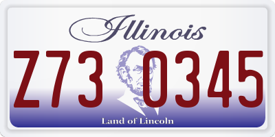 IL license plate Z730345