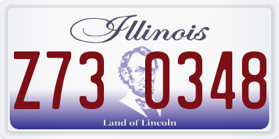 IL license plate Z730348