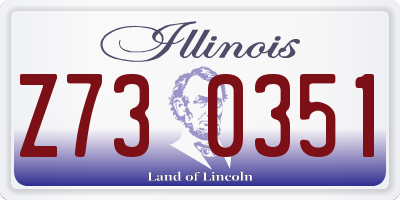 IL license plate Z730351