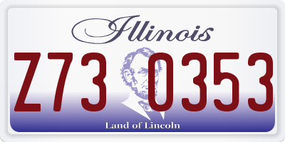 IL license plate Z730353