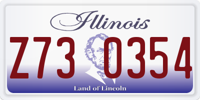 IL license plate Z730354