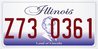 IL license plate Z730361
