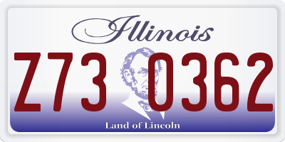 IL license plate Z730362