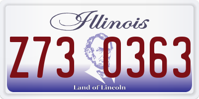 IL license plate Z730363