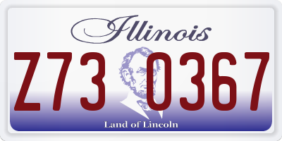 IL license plate Z730367