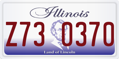 IL license plate Z730370