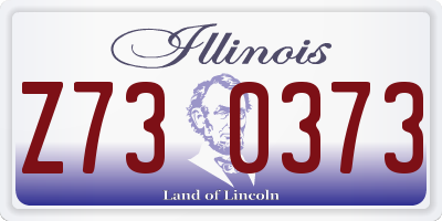 IL license plate Z730373