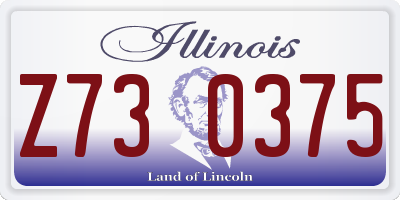 IL license plate Z730375