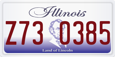 IL license plate Z730385