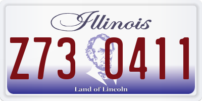 IL license plate Z730411