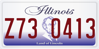 IL license plate Z730413
