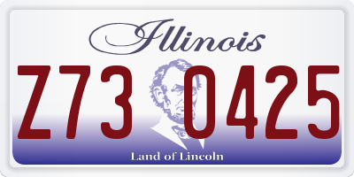 IL license plate Z730425