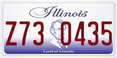 IL license plate Z730435
