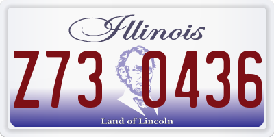 IL license plate Z730436