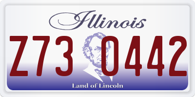 IL license plate Z730442
