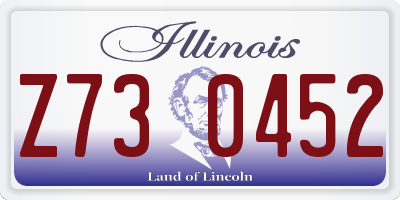 IL license plate Z730452