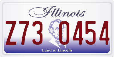 IL license plate Z730454