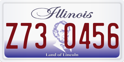 IL license plate Z730456