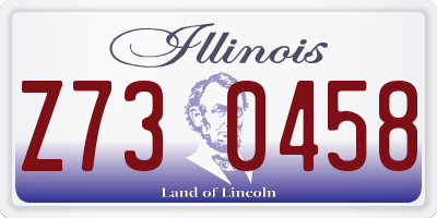 IL license plate Z730458