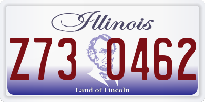IL license plate Z730462