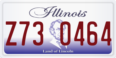IL license plate Z730464