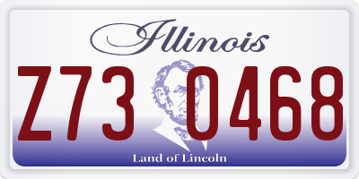 IL license plate Z730468