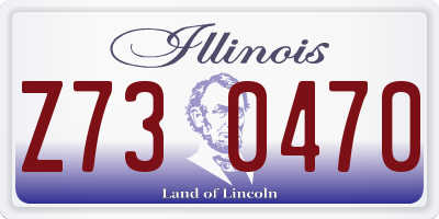 IL license plate Z730470
