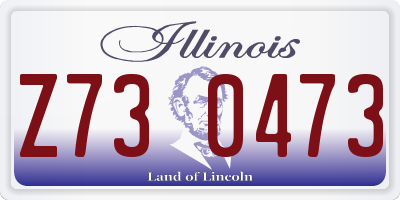 IL license plate Z730473