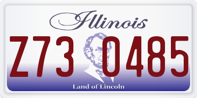 IL license plate Z730485