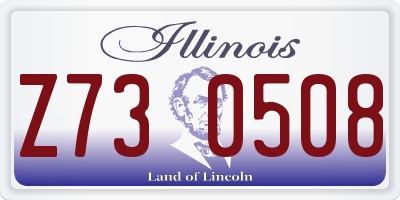 IL license plate Z730508