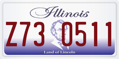 IL license plate Z730511