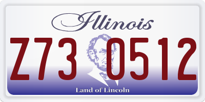 IL license plate Z730512