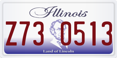 IL license plate Z730513