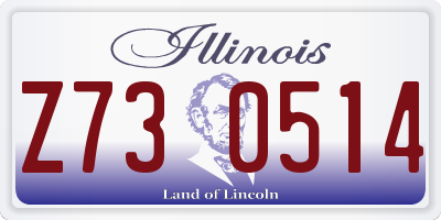 IL license plate Z730514