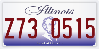 IL license plate Z730515
