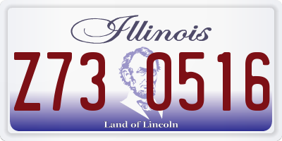 IL license plate Z730516