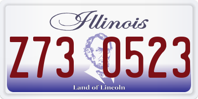 IL license plate Z730523
