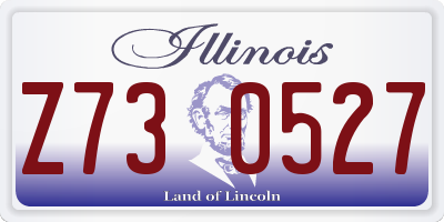 IL license plate Z730527
