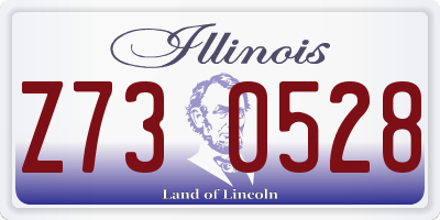 IL license plate Z730528