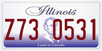 IL license plate Z730531
