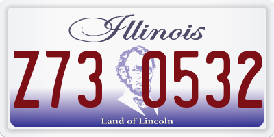 IL license plate Z730532