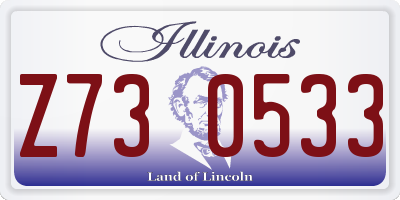 IL license plate Z730533