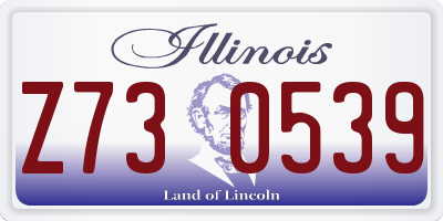 IL license plate Z730539