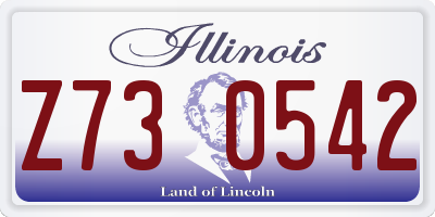 IL license plate Z730542