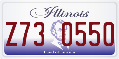 IL license plate Z730550