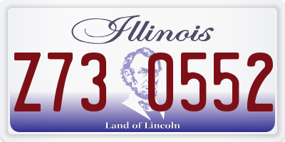 IL license plate Z730552