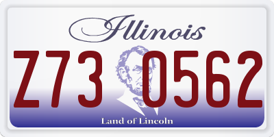 IL license plate Z730562